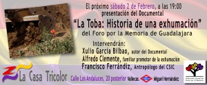 Invitación Acto La Toba