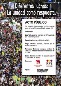 acto IU- RPS Moralzarzal