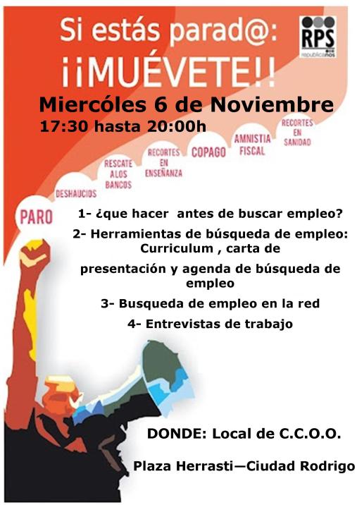 cartel parados 6nov.