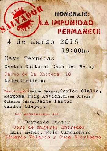 CARTEL CONVOCATORIA HOMENAJE SALVADOR PUIG ANTICH