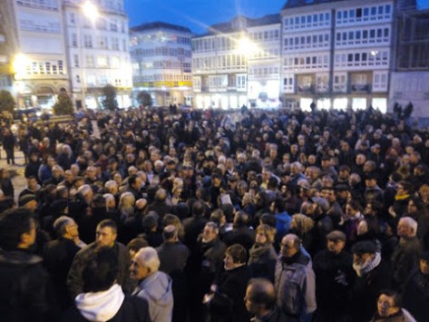Ferrol, mobilización contra a Taxa, en febreiro de 2015