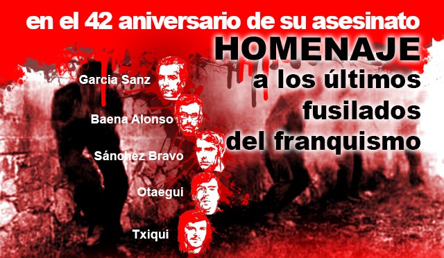 Intervención de RPS en el homenaje a los últimos fusilados del franquismo