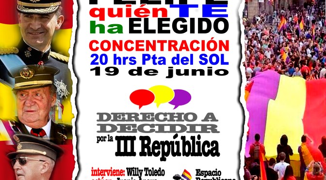 Los republicanos salieron a la calle el «19-J, Día de la Infamia»